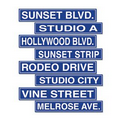 Hollywood Street Sign Cutouts